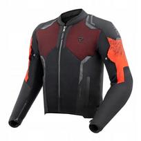 Vyriška tekstilinė motociklininko striukė REBELHORN JAX BLACK RED, XXL