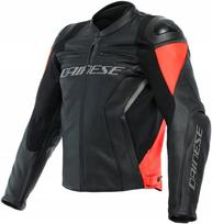 Dainese RACING 4 BLK/RED odinė motociklininko striukė