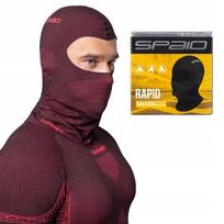 Termoaktyvi motociklininko balaklava SPAIO Rapid juoda raudona S/M