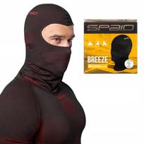 Termoaktyvinė motociklininko kaukė SPAIO Breeze juoda raudona S/M