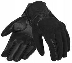 SECA X-STRETCH II BLACK vyriškos vasarinės trumpos motociklininko pirštinės