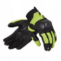 Motociklinės pirštinės moterims REBELHORN GAP III Lady BLACK/FLUO YELLOW