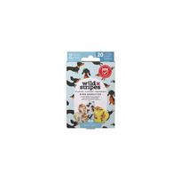 Wild Stripes Kids Animal Fun Plasters - spalvingi vaikiški pleistrai, 20 vnt.