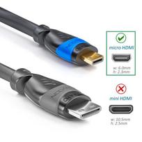 Deleycon Micro Hdmi kabelis 5m, 4k Ultra Hd, Hdmi 2.0