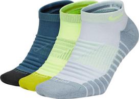 Kojinės vyrams Nike U NK Evry Max Cush NS 3PR, mėlynos, geltonos, pilkos, 34-38