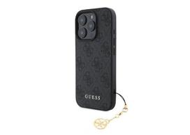Guess 4G Charms Collection hibridinis dėklas, skirtas iPhone 16 Pro Max 6,9" juodas - GUHCP16XGF4GCK