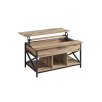 Kavos staliukas, 100x60x48-62 cm, rudas