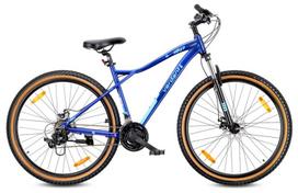 Kalnų dviratis MTB 29 colių, 21 pavarų, aliuminis, lengvas, amortizatorius, diskiniai Shimano stabdžiai, rėmas L 19 colių, Verdant Shred mėlynas