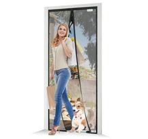 Joy2see magnetinis tinklelis nuo uodų durims 140x215 cm, juodas