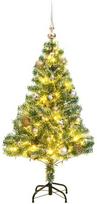 Dirbtinė Kalėdų eglutė su 150 LED, žaisliukais ir sniegu, 120cm