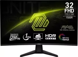 Monitorius LCD MonitorMSI31.5 "1920 x 1080 pixelsFull HDNative aspect ratio 16:9CurvedMAG32C6X MAG 32C6X (4711377195362)