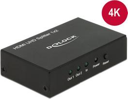 Delock HDMI UHD Splitter 1 x HDMI in > 2 x HDMI out 4K (18682)