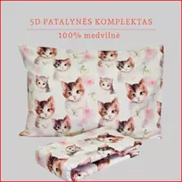 Vaikiškas 5D marginimo patalynės komplektas - Antklodės užvalkalas 140x200 cm. + pagalvės užvalkalas 50x70 cm. (1 vnt.)