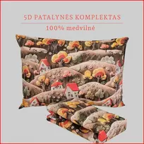 Vaikiškas 5D marginimo patalynės komplektas - Antklodės užvalkalas 140x200 cm. + pagalvės užvalkalas 50x70 cm. be užtrauktuko (1 vnt.)