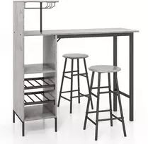 Baro stalo komplektas 120 x 40 x 120 cm 3 vnt.