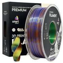 Silk PLA Tri Color orange blue green 3D Plastikas Smart Print 1.75mm 1kg