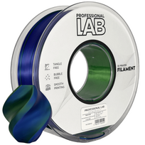 Silk PLA Tri Color Blue Green Purple 3D Plastikas Professional LAB 1.75mm 1kg