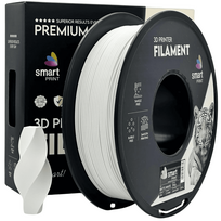 PLA Matte White 3D Plastikas Smart Print 1.75mm 1kg