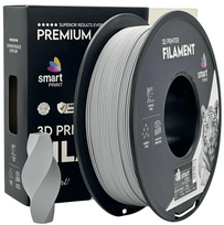 PLA Matte Gray 3D Plastikas Smart Print 1.75mm 1kg
