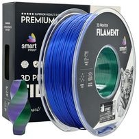 Silk PLA Tri Color Blue Green Purple 3D Plastikas Smart Print 1.75mm 1kg
