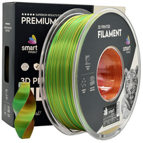 Silk PLA Tri Color Red Yellow Green 3D Plastikas Smart Print 1.75mm 1kg