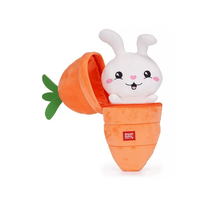 Kawaii Kuties Plush Zip Combies pliušiniai žaislai 24 cm Kiškutis morkos kostiume