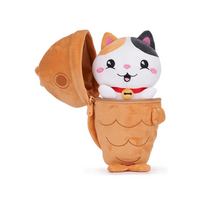Kawaii Kuties Plush Zip Combies pliušiniai žaislai 24 cm Kačiukas žuvies kostiume