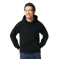 Džemperiai Gildan Adult Hooded Sweatshirt Juoda L