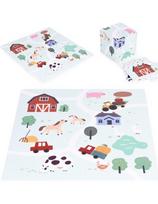 Didelis EVA putų kilimėlis vaikams Ūkis 90,5x90,5 cm 21 el. ECOTOYS