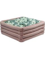 Kamuoliukų baseinas Misioo Comfort+ - rožinis, kvadratinis, be kamuoliukų