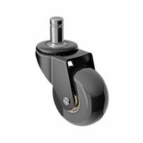 Biuro kėdės ratukai WALTECO, diametras 50 mm, kaištis 11 mm, juodi, apkrova 50 kg, 5 vnt.
