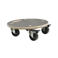 Transportavimo vežimėlis WALTECO, diametras 380 mm, minkštoms grindims, MDF plokštė, 2 ratukai su st