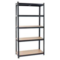 Pastatoma lentyna, 90x40x180 cm, ruda/juoda