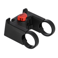 Vairo laikiklis Klickfix Juodas (Doggy krepšeliui) 31,8mm vairui