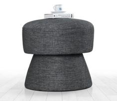 Pufas Endor 7458, 48x48x45 cm, pilkas