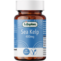 Jodas iš rusvųjų jūrų dumblių LIFEPLAN SEA KELP 400 mg, 60