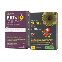 LYL Kids IQ Krill Oil ir vitamino D rinkinys vaikams