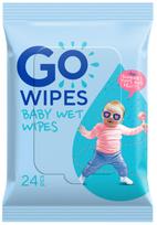 Drėgnos servetėlės GO WIPES BABY, 1 sl, 24 vnt.