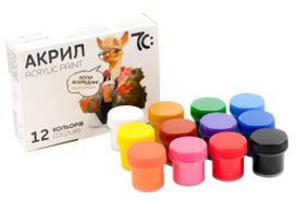 Akrilinių dažų rinkinys 7C, 12 sp. po 10 ml