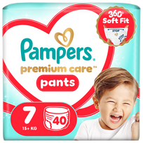 Sauskelnės-kelnaitės Pampers Premium Care Pants, 7 dydis, 40 vnt.