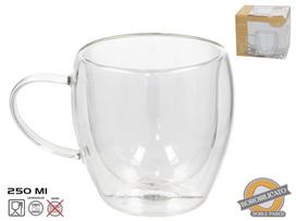 Dvigubo stiklo puodelis Kitchen&GO, skaidri sp., 0.25 l