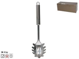 Šaukštas makaronams Kitchen&GO, 31 cm, 2 cm, sidabro sp.