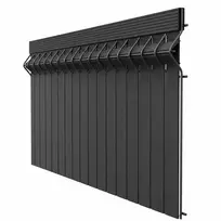 WPC vertikalios tvoros lentjuostės, 1730 mm - RAL8017 (ruda)