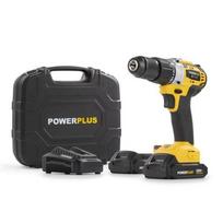Akumuliatorinis smūginis gręžtuvas-suktuvas su akumuliatoriumi Powerplus POWX00512, 20 V, 2 Ah
