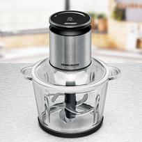 Rommelsbacher Multi-Zerkleinerer MZ 800 (edelstahl/Black, 800 Watt, Glasbehälter 2,7 Liter) | MZ 800 | 4001797854506