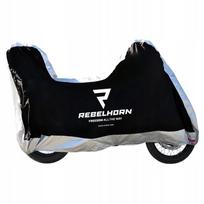 Motociklo uždangalas Rebelhorn Cover 2 su vieta bagažinei black silver M