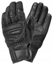 Motoid Alpha Black trumpos vyriškos miesto motociklininko pirštinės juodos