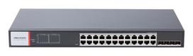 Hikvision DS-3T1528HP-SI-24P4F tinklo komutatorius Valdomas Gigabit Ethernet (10/100/1000) Maitinimas per Eternetą (PoE) Juoda
