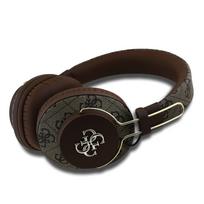 Guess PU 4G Metal Logo ENC belaidės ausinės rudos spalvos