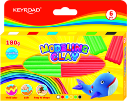 Plastilinas Keyroad, 6 spalvų